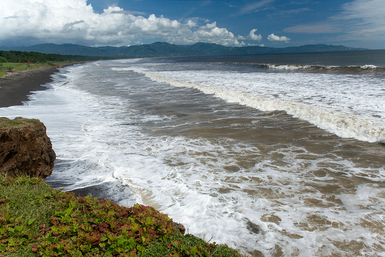 One of the Pacific beaches  near Jaco, Costa Rica