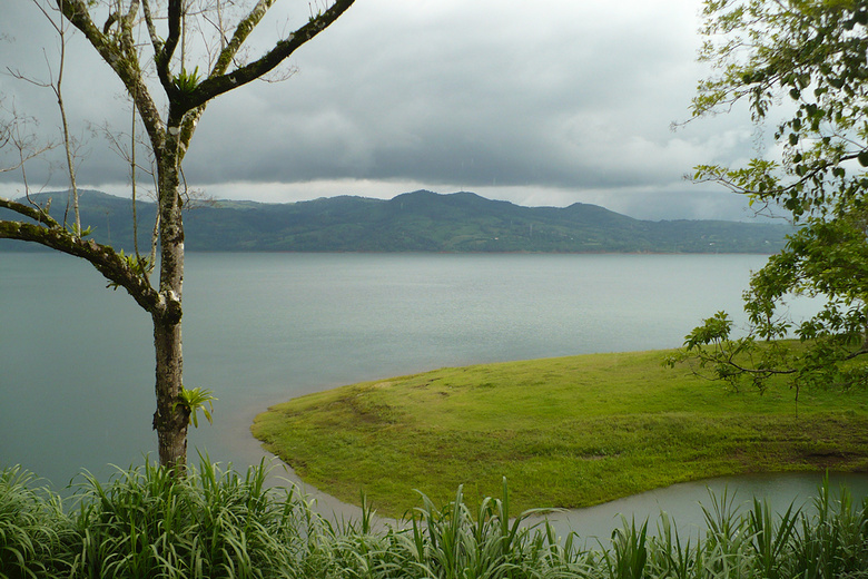 Rain coming to Lago Arenal, Costa Rica