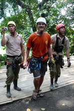 After the Tarzan swing, Volcan Arenal, Costa Rica