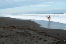 Surfer on the Playa Hermosa, Costa Rica
