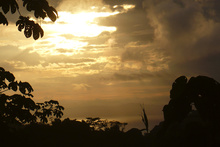 Sunset on the Pacific coast of Costa Rica
