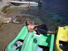 swiming in lake
